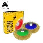 برس سیم چین دار 4 اینچی فولادی M14