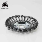 برس چمن چرخ سیم برنجی درشت - تصویر 6