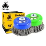 برس های فولادی سیم پیچ خورده با دسته چوبی - تصویر 3